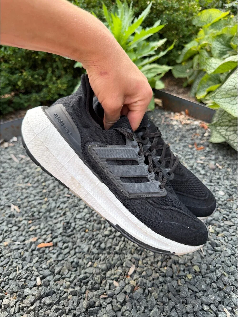 Adidas UltraBoost Light Black White Size 9.5M 11W